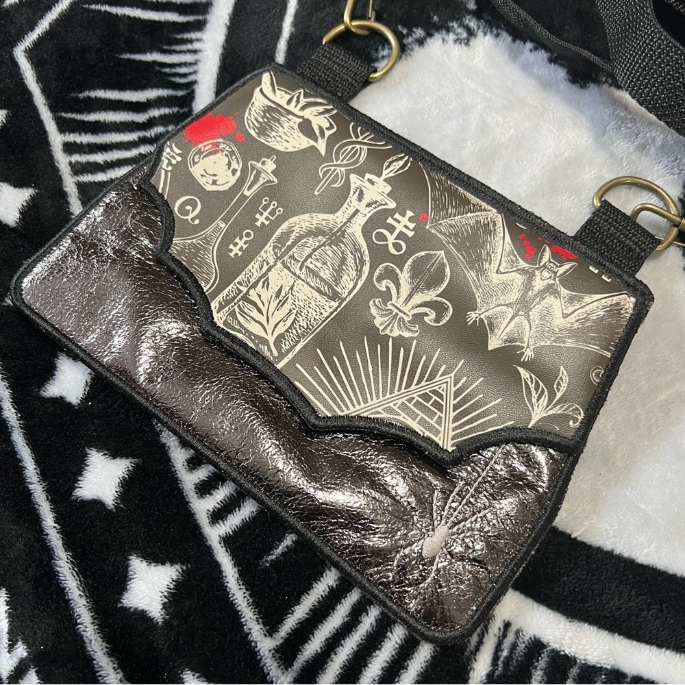 Potions, Poisons & Bats Gothic Witchy Crossbody Mini Bag